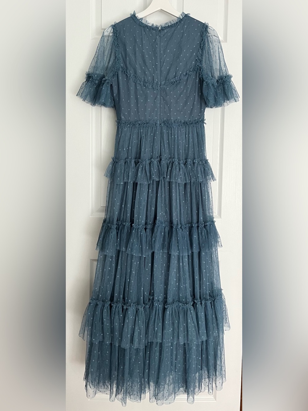 Ivy City Co. Whimsical dress in slate blue, size S - Picture 8 of 10